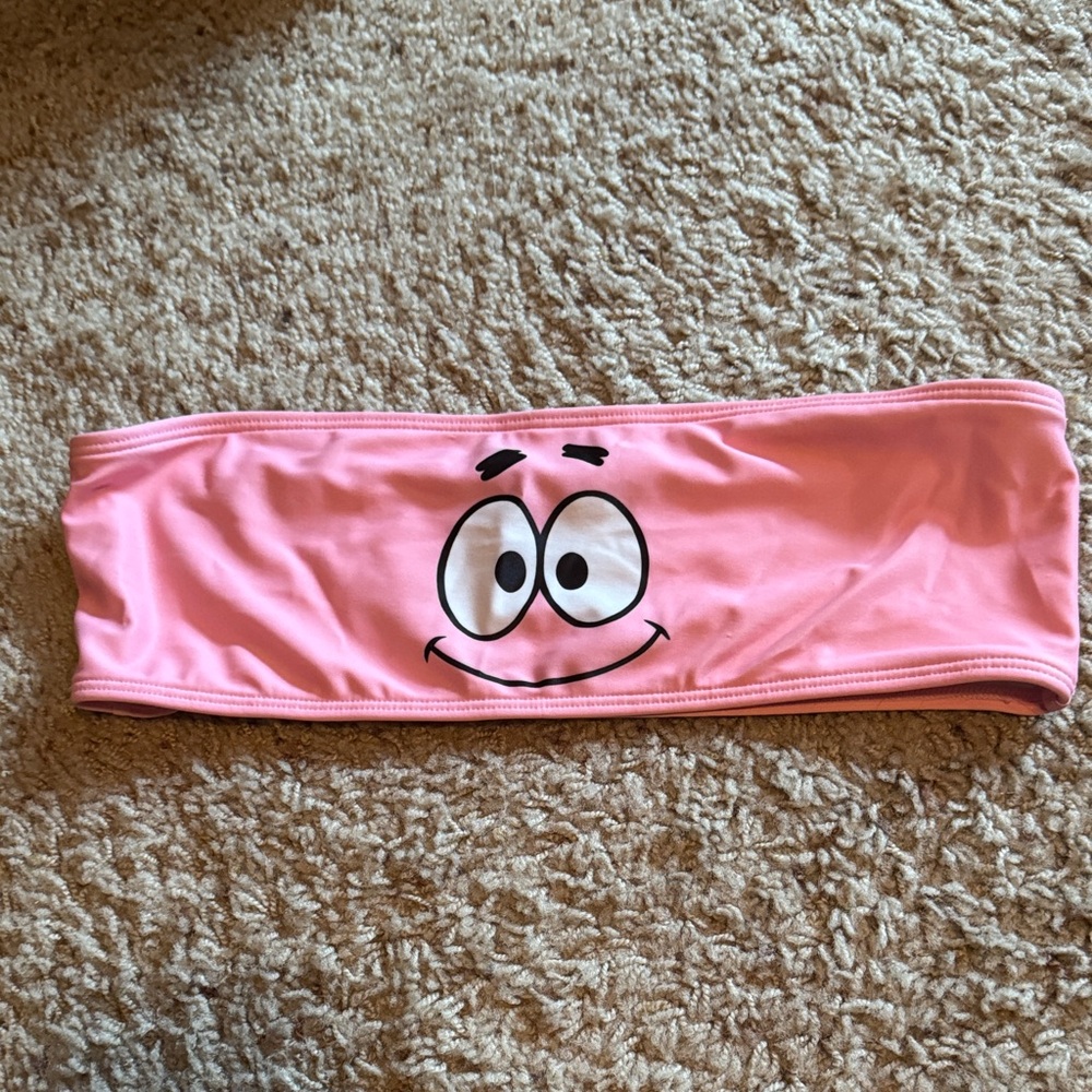 SpongeBob Patrick Star Strapless Bikini top Size Medium By ROMWE